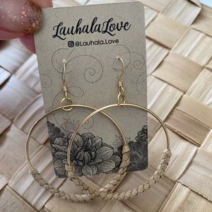 *SOLD*14k Gold Filled drop hoop Earrings